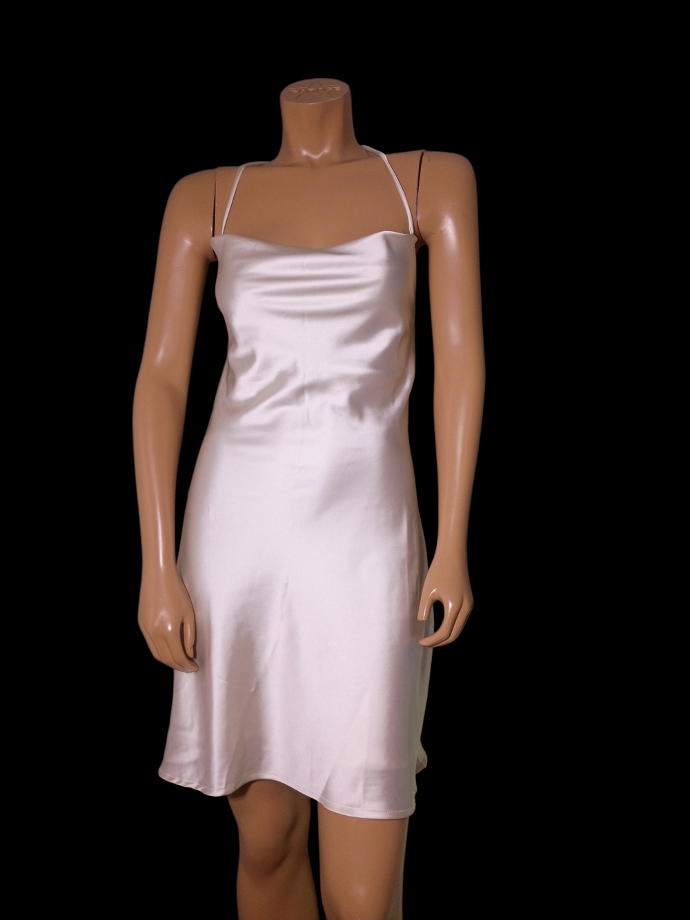 Le Lis Satin Slip Mini Dress - Cream